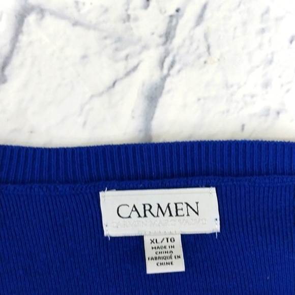 🔵BOGO FREE🔵 Carmen Top/Sweater Long Sleeve Cobalt Blue Sz XL - Picture 5 of 5